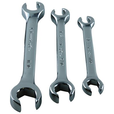 KTI44003 image(0) - K Tool International WRENCH SET FLARE NUT 3 PC. SAE