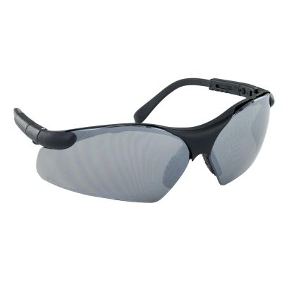 SAS541-0003 image(0) - SAS Safety Sidewinders Safe Glasses w/ Black Frame and Silver Mirror Lens in Polybag