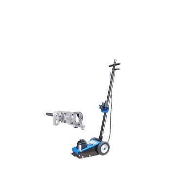 KTI63194KIT image(0) - K-Tool International Truck Jack 22 Ton Air/Hydraulic AND 1 in. Drive Impact Wrench Combo