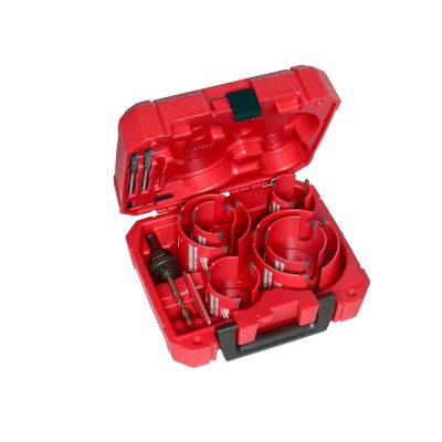 MLW49-56-9290 image(0) - Milwaukee Tool 10 PC BIG HAWG with Carbide Teeth Hole Saw Kit