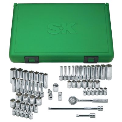 SKT91860 image(0) - S K Hand Tools Skt Set 1/4" Dr. Fract & Metric 60Pc