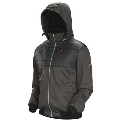 SRWV3210440U-XL image(0) - Pioneer Pioneer® - Heated Fleece Hoodie - Charcoal - Size XL