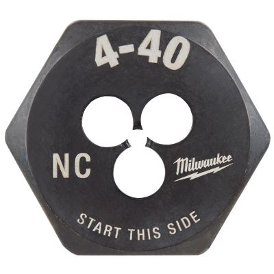 MLW49-57-5308 image(0) - Milwaukee Tool 4-40 NC 1-Inch Hex Threading Die