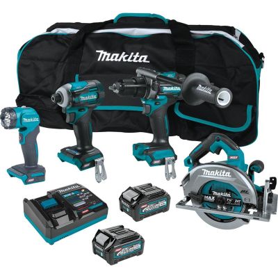 MAKGT400M1D1 image(0) - 40V max XGT® Brushless Cordless 4 Pc. Combo Kit, GPH01, GDT01, GSH01, ML001G, bag (2.5Ah/4.0Ah)