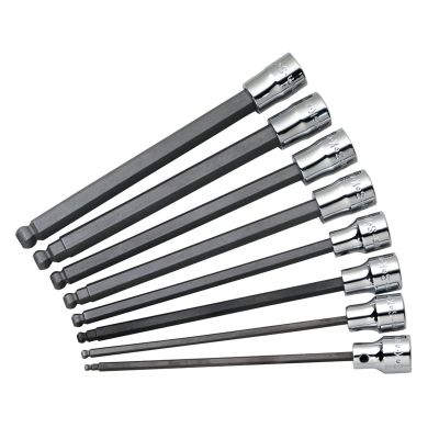 SKT19748 image(0) - S K Hand Tools LONG BALL HEX BIT SET 8PC