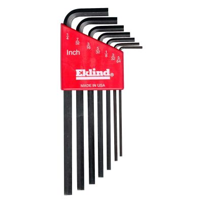 EKL10207 image(0) - Eklind Tool Company HEX KEY SET 7 PC SAE LONG 5/64-1/4IN.