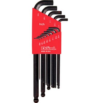 EKL13113 image(0) - Eklind Tool Company BALL-HEX-L KEY SET - STUBBY13PC. SET .050"-3/8"