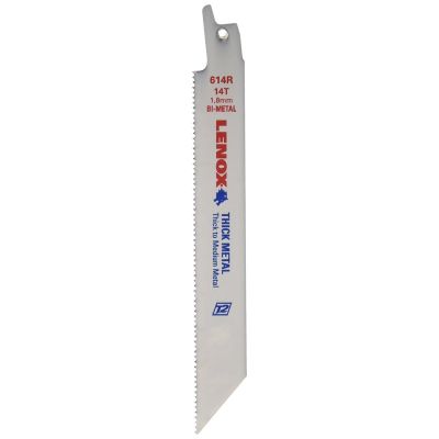 LEX20565 image(0) - Lenox Tools Reciprocating Saw Blades, 614R, Bi-Metal, 6 in. Lo