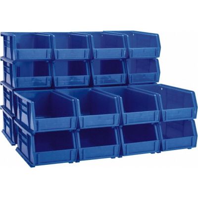 MRO89837058 image(0) - Msc Industrial Supply 4-1/8" Wide x 7-3/8" Deep x 3" High Hopper Stacking Bin