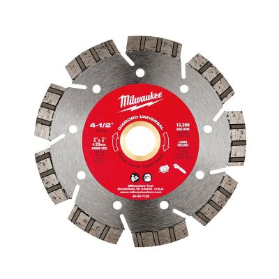 MLW49-93-7105 image(0) - Milwaukee Tool 4 1/2" Diamond Universal segmented-turbo