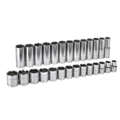 KDT80729 image(0) - GearWrench 27 PC 1/2" DR SAE MASTER SOCKET ASSY SET