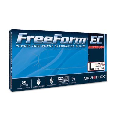 MFXFFE775XL image(0) - Microflex FREEFORM EC NITRILE GLOVES XL 50PK