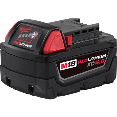 MLW48-11-1850 image(0) - Milwaukee Tool M18 REDLITHIUM XC5.0 Extended Capacity Battery Pack