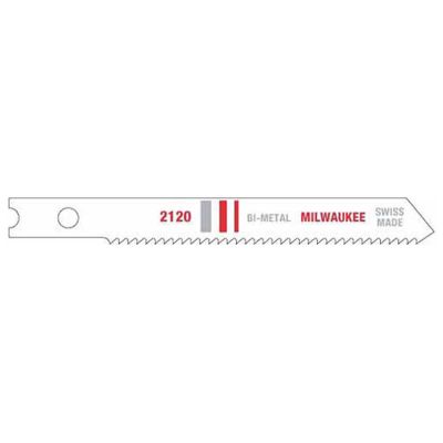 MLW48-42-2120 image(0) - Milwaukee Tool 2-3/4" 18 TPI B-Metal Jig Saw Blade (5 PK)