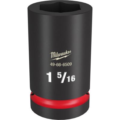 MLW49-66-6509 image(0) - Milwaukee Tool SHOCKWAVE Impact Duty  1"Drive 1-5/16" Deep 6 Point Socket