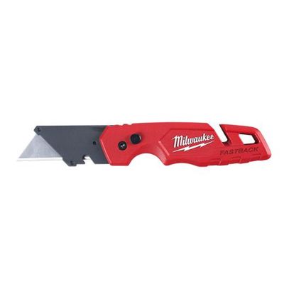 MLW48-22-1504 image(1) - Milwaukee Tool FASTBACK Folding Utility Knife with Blade Storage and 50pc Blades