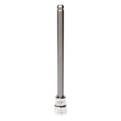 MAY16707 image(0) - Mayhew Mayhew 5/16-Inch SAE Ball Hex Long Insert Socket Bit, 3/8-Inch Drive