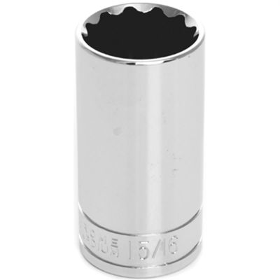 WLMW38630 image(0) - Wilmar Corp. / Performance Tool 3/8" Dr 12pt Deep Socket 15/16