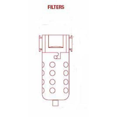 MIL1035 image(0) - Milton Industries 1/4" Coalescing Filter Metal Bowl