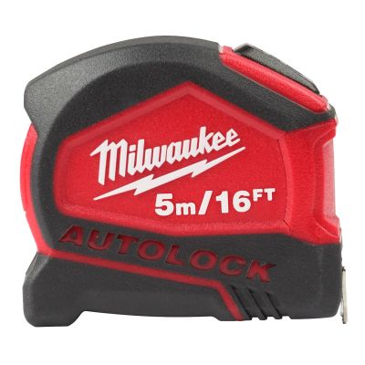 MLW48-22-6817 image(0) - Milwaukee Tool 5m/16ft Compact Auto-Lock Tape Measure