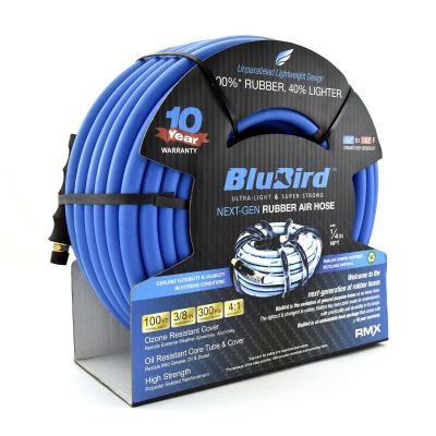 BLBBB38100 image(0) - BluBird BluBird Air Hose 3/8 in. x 100 ft., 1/4 in. MNPT