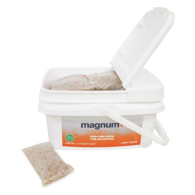 MRILFP150 image(0) - Martins Industries Magnum+ Tire Balancing Beads, 4.5oz / 128g, Fleet Tub 24 Bags