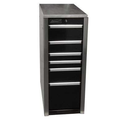 HOMHX08015061 image(0) - Homak Manufacturing HXL 6-Drawer Side Cabinet - Black