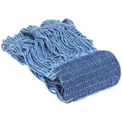 MRO08625386 image(0) - Msc Industrial Supply 5" Blue Head Band, Small Blended Fiber Loop End Mop Head