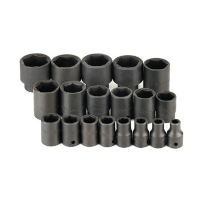 SKT4039 image(0) - S K Hand Tools SOCKET SET IMPACT 1/2IN. DRIVE 19PC SAE STD 6 PT