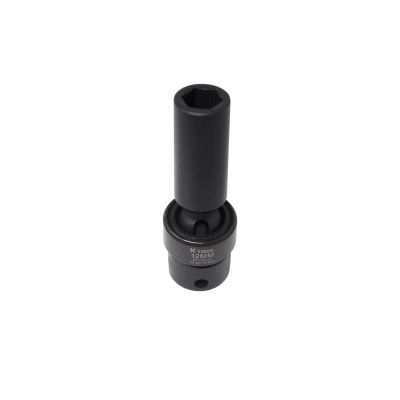 KTI37412 image(0) - K Tool International Socket Impact Flex 12mm 3/8 in. Dr Deep