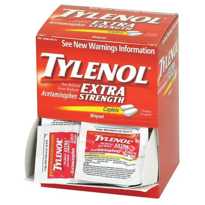 FAO40900 image(0) - First Aid Only Tylenol Extra Strength 50x2/box