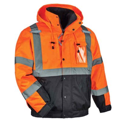 ERG25589 image(0) - Ergodyne 8381 5XL Orange Type R Class 3 3-in-1 Bomber Jacket