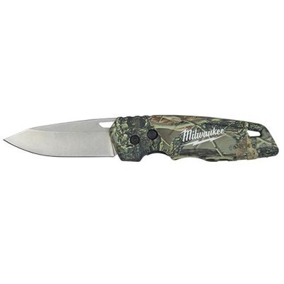 MLW48-22-1524 image(0) - Milwaukee Tool FASTBACK  Camo Folding Knife