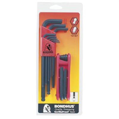 BND14187 image(0) - Bondhus Corp. 9PC L SET/7PC FOLDUP