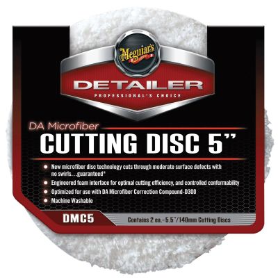 MEGDMC5 image(0) - Meguiar's Automotive 5" DA Microfiber Cutting Disc, (Pack