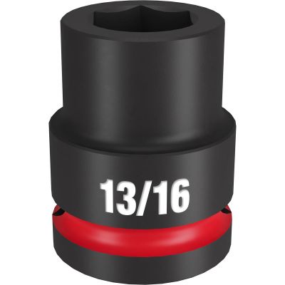 MLW49-66-6304 image(0) - Milwaukee Tool SHOCKWAVE Impact Duty  3/4"Drive 13/16" Standard 6 Point Socket