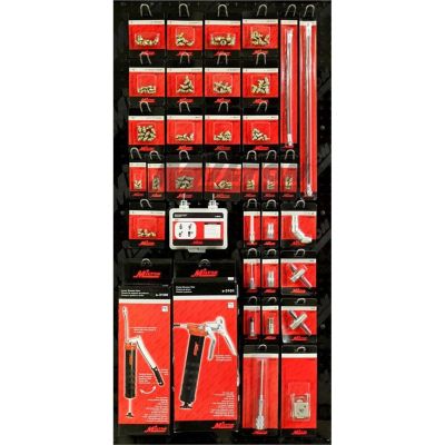 MILS-GRSGUN image(0) - Milton Industries 2' x 4' Grease Gun Merchandiser