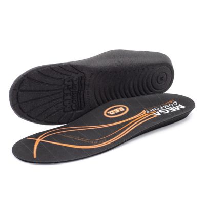 MCFMCESDTL-S image(0) - MEGA Comfort  ERGO Anti-Static Dual-Layer Memory Foam Insoles Size: Small (Men's 6-7, Women's 8-9)