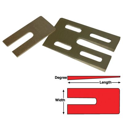 SPP10634 image(0) - Specialty Products Company MA BZ SHIMS 3.5x6.25x2 DEG (6)