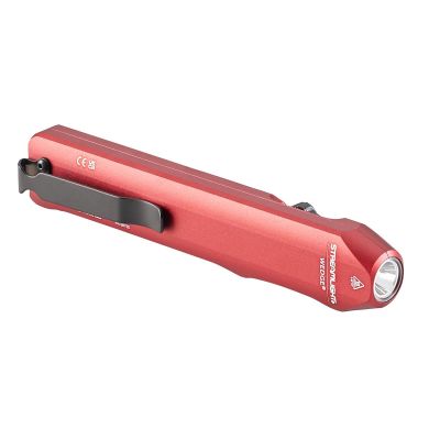 STL88814 image(0) - Streamlight Wedge Ultra-Compact Rechargeable EDC Flashlight - Includes USB-C cord and wrist lanyard - Box - Red