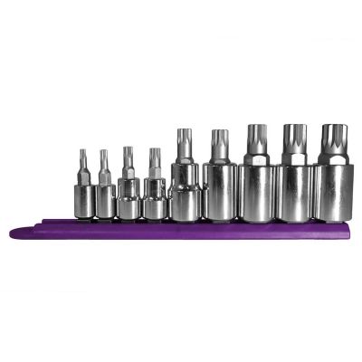 MAY16024 image(0) - Mayhew 9PC Triple Square Socket Bit Set