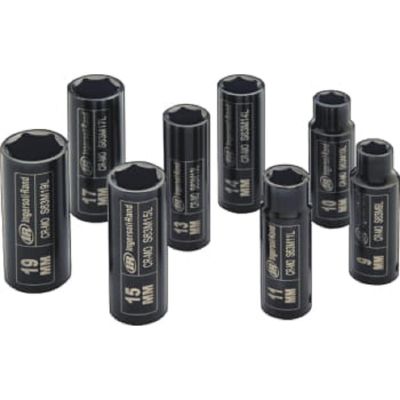 IRTSK3M8LN image(0) - Ingersoll Rand 3/8" Drive Hex Metric Deep Impact Socket Set, 8-Piece