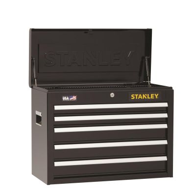 SNLSTST22655BK image(0) - Black & Decker Stanley 5-Drawer Chest, 26.5" x12 in.,