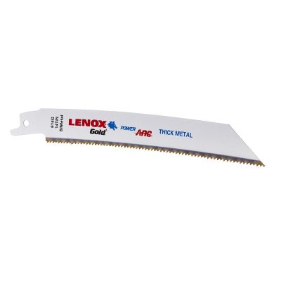 LEX21067 image(0) - Lenox Tools Reciprocating Saw Blades, 614GR, Gold Bi-Metal