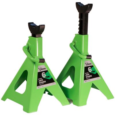 INT55060 image(0) - Viking by American Forge & Foundry Viking by AFF - Jack Stands - 6 Ton Capacity - Ratcheting - Pair