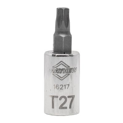 MAY16217 image(0) - Mayhew Mayhew T27 Torx® Short Insert Socket Bit, 1/4-Inch Drive