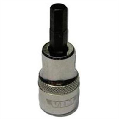 VIMHMS-6MM image(0) - VIM Tools 6 mm Hex Bit, Satin Chrome 3/8 Inch Square Drive Bit Holder