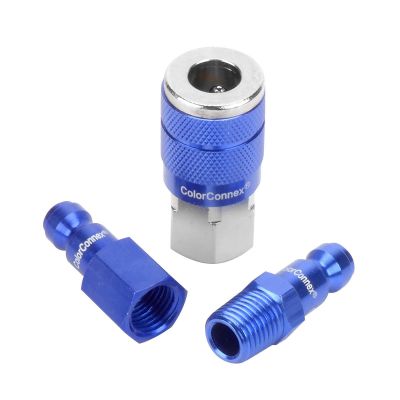 LEGA72452C image(0) - Legacy Manufacturing COLORCONNEX TYPE C 3PC 1/4" BODY COUPLER & PLUG KI