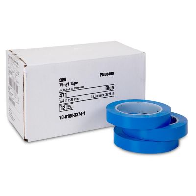 MMM6409 image(0) - 3M PLASTIC TAPE 3/4" BLUE #471