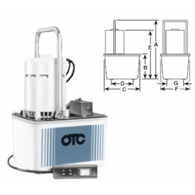 OTC4057 image(0) - OTC PUMP HYDRAULIC / ELECTRIC 2 STAGE 3POS 4WAY VALVE